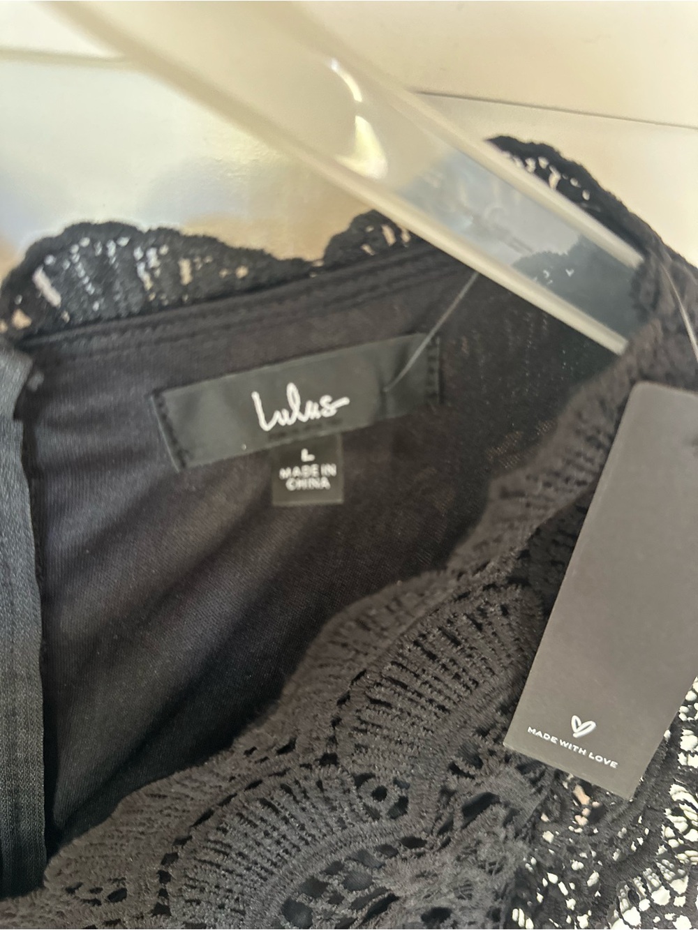 Lulu's Black Lace & Chiffon Mini Dress - Picture 2 of 4